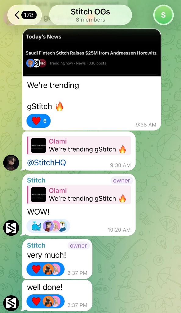 Stitch OGs Telegram screenshot